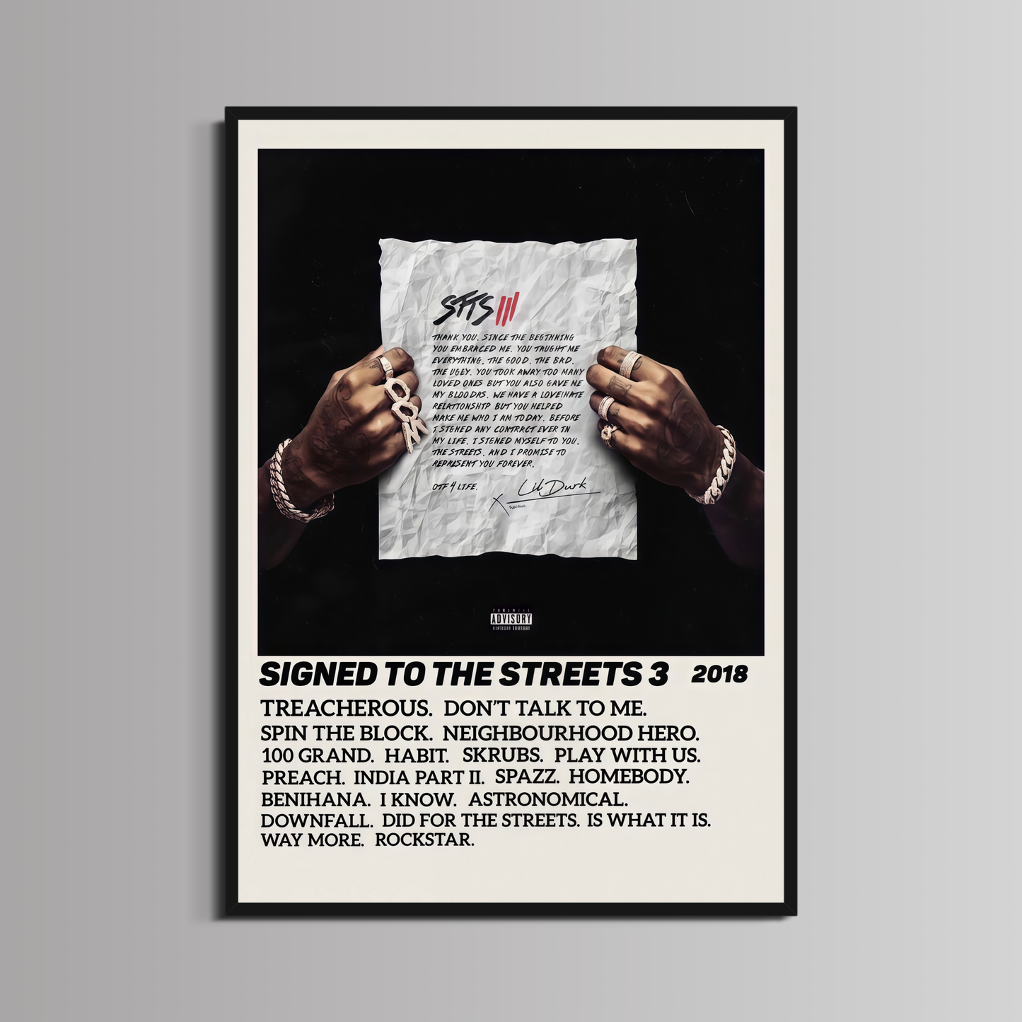 LIL DURK - ''SIGNED TO THE STREETS 3''
