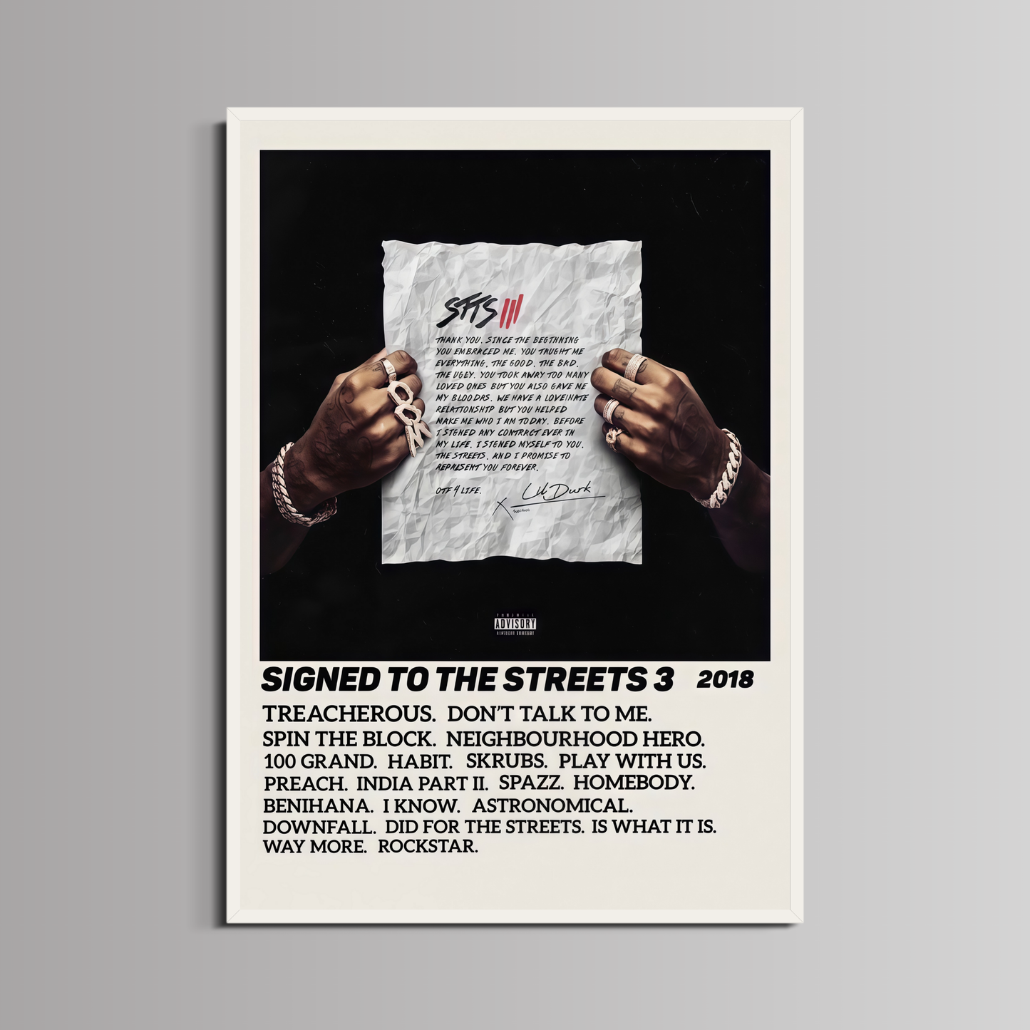 LIL DURK - ''SIGNED TO THE STREETS 3''