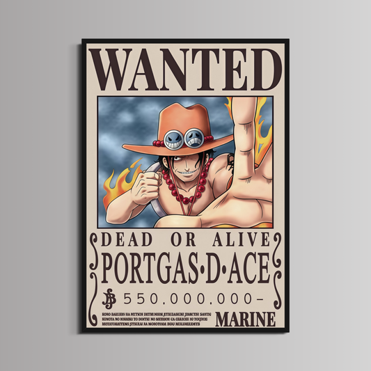ONE PIECE - ''PORTGAS D ACE WANTED''